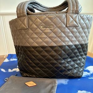 MZ Wallace All Leather Color Block Metro Tote